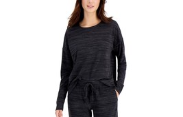 Alfani Womens French Terry Pajama Top,Black,XX-Large - £54.65 GBP