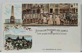 Suisse Historic Switzerland c1898 Litho 1723 ARREST DE DAVEL no.421 Post... - $29.99