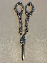 Ornate Solid Sterling Silver Grape Shears 104 Grams - £197.75 GBP