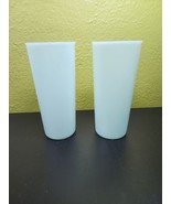 Tupperware #115 Plastic Tumblers Drinking Glass 12oz Pastel Green Cups V... - $17.78 CAD