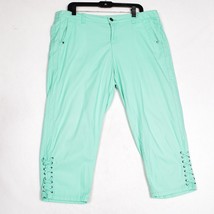 New Directions Weekend Mint Green Capri Pants Women&#39;s Size 14 - $15.34