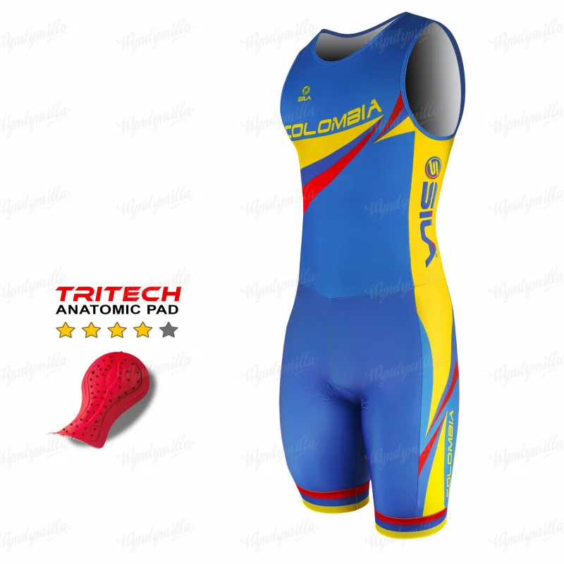 Sporting Triathlon Racing Clothing Sila Mens Cycling Sleeveless Skin Tri Suit Ro - £66.10 GBP