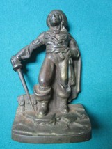 Original 1928 swashbuckler cast iron pirate buccaneer bookends FROM NUART METAL  - £98.90 GBP