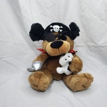 Plush Pirate Bear With Ghost Buddy 10&quot; Tall - £12.46 GBP