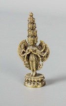 Thaïlande Laiton Sahasrabhuja Avalokitesvara Statue - 8.5cm (3 &quot;) Grand - $634.72 MXN