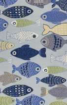 3&#39; X 5&#39; Light Blue Fishes Area Rug - £137.48 GBP