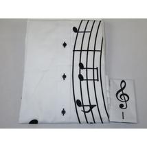 Mens AXXESS Musician Singer Cotton Shirt Turkey Musical Notes 724-27 White Black image 5