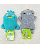 Ugly Doll Lot of 2 Sailor Babo &amp; Babo&#39;s Bird Turquoise Blue 7&quot; Grey 2007 - £13.64 GBP