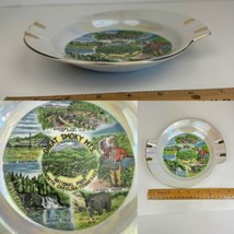 Vtg Ceramic Iridescent Ashtray Souvenir Great Smoky Mts National Park NC... - £12.47 GBP