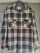 Vintage 90&#39;s Men&#39;s Flannel Wool Shirt 100% Acrylic SZ XL NORTHWEST TERRI... - £13.97 GBP