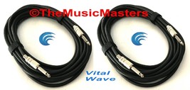 2 Pack 30ft 1/4&quot; Instrument Guitar Bass Amp Keyboard Audio Cable Cord Wi... - $26.12