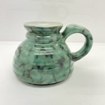 Westwood Mug, Vintage Westwood Pottery marbled Mug Coffee Cup Green teal felt - £8.69 GBP
