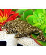Vintage Dolphin Porpoise Jumping Trio Brooch Pin Gold Tone Figural - $21.95