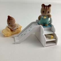 Calico Critters Nursery Step N Slide Chipmunk Baby Figures Sylvanian Families - $34.60