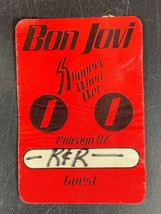 Bon Jovi Slippery When Wet Tour Backstage Pass 87 Chicago Vintage Guest - £14.41 GBP