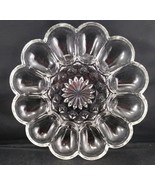 Anchor Hocking &#39;Fairfield&#39; Clear Glass Deviled Egg Serving Plate Platter... - $18.98 CAD