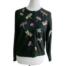 EMMA TRICOT LADIES FIREFLY BUTTON FRONT LS CARDIGAN SWEATER TOP SIZE SMALL - £11.59 GBP