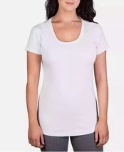 Kirkland Signature Ladies&#39; Size XL Scoop Neck Pima Cotton Tee T-Shirt, White - £10.51 GBP