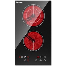 2 Burner Electric Cooktop 12 Inch, Drop-In Electric Radiant Cooktop 220V... - £185.63 GBP