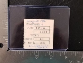 EURYTHMICS / ANNIE LENOX - VINTAGE AUGUST, 1986 GREEK CONCERT TICKET STUB - $10.00