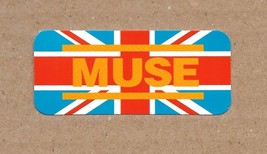 Muse - Vinyl Sticker 1.25&quot; x 3&quot; English Rock Band British Flag Durable Sunproof - £3.02 GBP