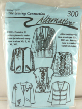 Shirley Adams The Sewing Connection #300 Alternatives Pattern Jackets Uncut - £15.79 GBP