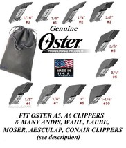 Oster Universal Snap On Guide Blade Comb Set*Fit A5,A6 &amp; Most Wahl,Andis Clipper - £47.17 GBP