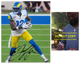 Van Jefferson signed Los Angeles Rams football 8x10 photo Proof COA autographed - £59.34 GBP
