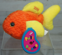Vtg Avon Full O Beans Gold Fish Plush 7&quot; July Gil the Gold Fish Orange (... - $3.99