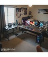 66-Inch Grey Oak L-Shaped Gaming &amp; Office Desk with Power Outlets, CPU S... - $4,792.90 MXN