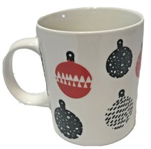 Starbucks 2016 Coffee Christmas 12oz Ornaments Red &amp; Black &amp; White Mug C... - £9.20 GBP