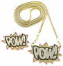 Pow Halskette Set Neu Anhänger Mit Stretch Ring Und 91.4cm Franco Stil Kette - $54.75 - $60.22