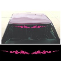 Windshield DRAGON decal fits sport pickup truck or sport compact tuner car PINK - £12.59 GBP
