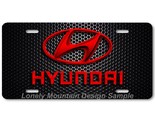 Hyundai Inspired Art on Red on Mesh FLAT Aluminum Novelty Auto License T... - $17.99