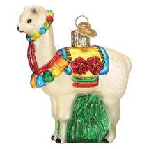 Old World Christmas Festive Alpaca Christmas Ornament 12414 - £15.63 GBP
