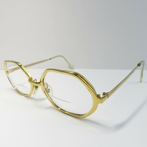 Riviera Exclusive 10% gold fill vintage retro eyeglasses hexagon oval frames - £102.85 GBP