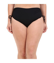 Michael Kors Black Shirred Hipster Swim Briefs Swimsuit Bottom Plus 22 22W Nwt - £25.56 GBP