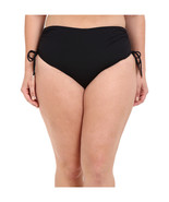 MICHAEL KORS Black Shirred HIPSTER Swim Briefs Swimsuit Bottom PLUS 22 2... - $44.45 CAD