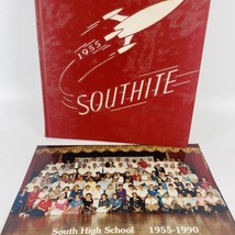 South High School Yearbook 1955 The Southite Omaha Nebraska with Reunion Photo - $24.45