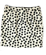 J Crew Skirt Womens 2 Postage Stamp Mini Scatter Dot Khaki Tan Black Pol... - $376.14 MXN
