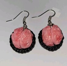 Brains Silver Wire Earrings Halloween Fun Party Charm - $8.50