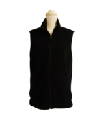 Land&#39;s End Women&#39;s Vintage Fleece Vest Size M Aircore 200 Full Zip Navy ... - $40.24