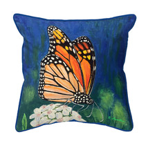 Betsy Drake Monarch &amp; Flower Extra Large Zippered Pillow 22x22 - £50.24 GBP