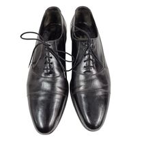Mens Vtg The Florsheim Dress Shoes Black leather 9B Leather SOles  - $51.68