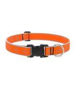 Lupine Reflective Dog Collar 1" Wide Orange Diamond Adjusts from 16" to 28" - $27.97+