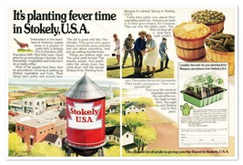 Stokely U.S.A. Vegetables Mini-Greenhouse Promo Vintage 1973 2-Page Magazine Ad - £9.72 GBP