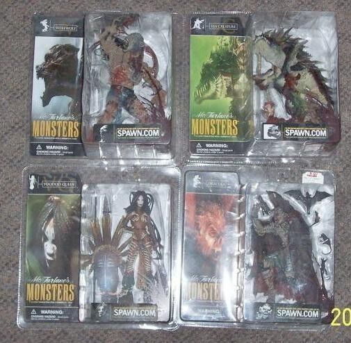 Primary image for Mcfarlane Monsters Series 1 Bloody Variant Action Figure Set of 4 VHTF RARE