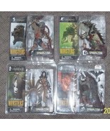 Mcfarlane Monsters Series 1 Bloody Variant Action Figure Set of 4 VHTF RARE - £338.25 GBP