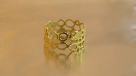 Gold ring. 14k solid yellow gold unique unusual gift. Ring for women. - £332.76 GBP