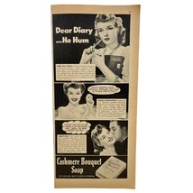 Cashmere Bouquet Soap Vintage Print Ad 40s Colgate Advestisement - $14.87